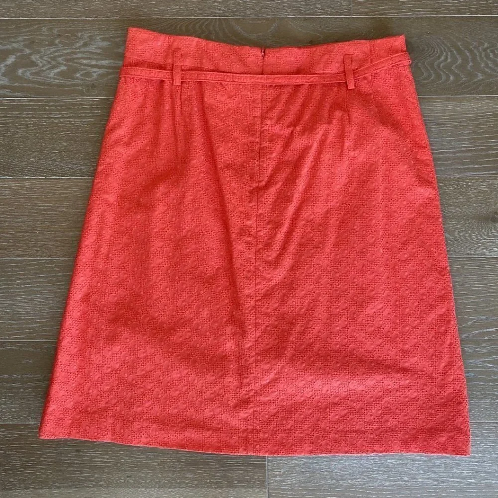 Express Lace Fit & Flare Skirt | Orange | 12